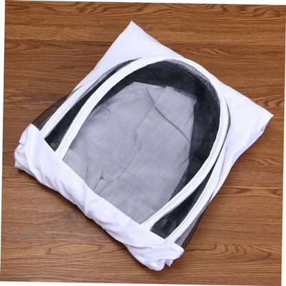 Professional Beekeeping Suit Full Body Anti- Space Suit Veil White XXL