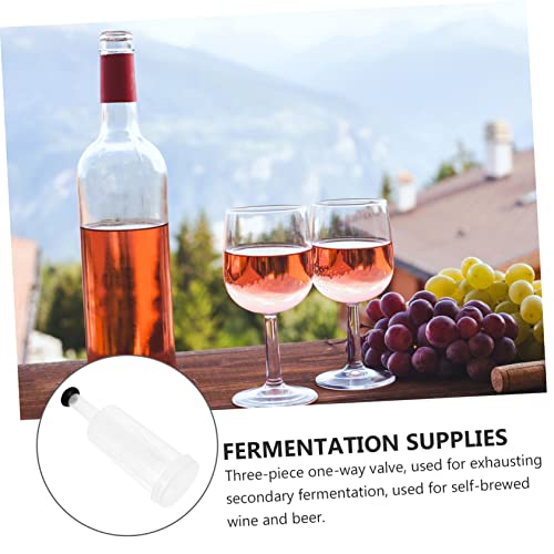 Luxshiny 3-Piece Silicone Air Locks Set for Fermentation Food-Grade Silicone for Home Brew Wine Making and Sourdough Starter