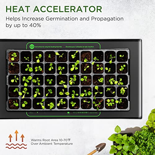 MET Certified Seedling Heat Mat, Adjustable Temperature, Waterproof, Durable Germination Station, Warm Hydroponic Heating Pad, Indoor Home Gardening, 48" X 20" - size: 1 Pack-48" X 20"