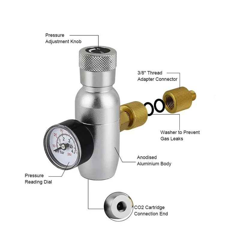 Portable Mini Keg Tap Kit, Beer and Wine Dispenser with Picnic Faucet and CO2 Regulator for Outdoor Parties