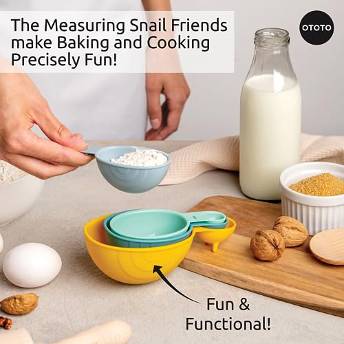 OTOTO Measuring Spoons Set - Teaspoons for Dry & Liquid Ingredients, BPA-free & Dishwasher Safe, Funny Gifts, Baking Accessories, Unique Kitchen Gadgets (Shelly) - style: Shelly