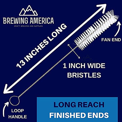 Maple Syrup Hydrometer Test Cup and Cleaning Brush for Consistently Delicious Pure Syrup and Easy Clean-up - Stainless Steel - 10 Inches Tall