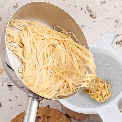 HIC Kitchen Double-Ear Fine Mesh Strainer, BPA-Free, 5.5-Inch, For Sifting Baking Ingredients, Straining, And Draining Soups, Sauces, And Stocks - color: Double-Ear Fine Mesh White, size: 5.5-Inch