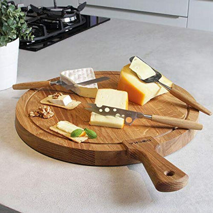 Boska Holland Cheese Slicer and Plane w. European Oak Wood Handle, Flex Steel Blade, 10 Year Guarantee, Life Collection - style: Cheese Slicer - Retail Package
