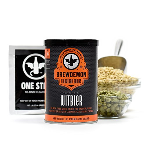 1 Gal. Twisted Monk Witbier Beer Recipe Kit - Makes a Wicked-Good 4.6% ABV Batch of Craft Brewed Beer
