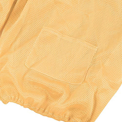 Beekeeping Jacket, Bee Suit Bee Jacket with Veil Professional Ventilated Beekeeper Suit Beekeeping Tools (Orange and Yellow) - color: Orange and Yellow
