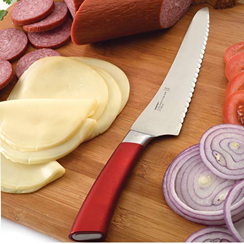 Norpro UNI Knife All Purpose Kitchen 8 in Serrated Stainless Steel Blade for Tomatoes Bread Meat