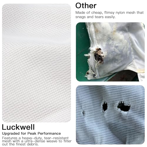 Luckwell Replacement for Polaris 280 & 480 Pool Cleaner Filter Bags, Upgraded Superfine Mesh All Purpose Bag with Durable Zipper, Fits K13 K16 Models, Reusable Pool Sweep Bag (2 Pack)
