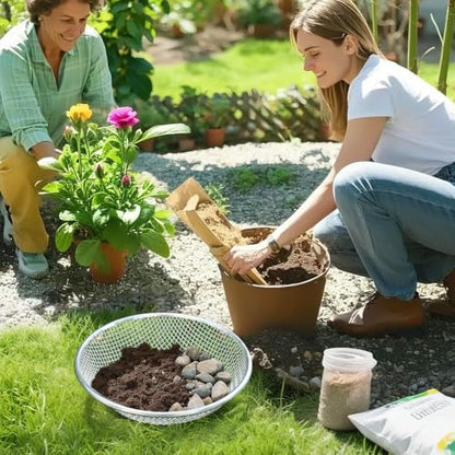 Soil Sifter Sieve Rock Sifter, Galvanized Screen for Compost, Dirt, Garden Soil Sieve Fits 5 Gallon Bucket, Rust-Resistant Compost Sifter,1/4in - style: 1/4in