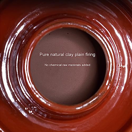 Ceramic Fermentation Crock Jar Kit,Sauerkraut Crock, Traditional Chinese Porcelain Pickle Jar with Water Seal Airlock Lid,Pickle Jar for Fermenting or Pickling Pickl 4Kg - color: 4kg
