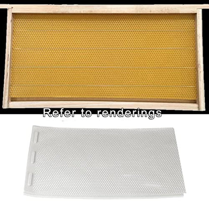 2pcs Sheets Natural Beeswax Candle Making Bee Wax Honeycomb Beekeeping Nest Box Foundation Raising Tools - Highly Recommended by Bee Farmers, Perfect for DIY - White - color: White