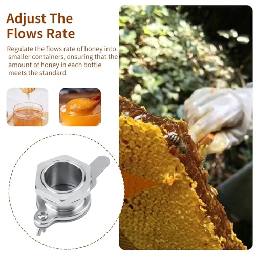 2 PCS Honey Gate, Honey Extractor Bottling Equipment Stainless Steel Extractor Tap Beekeeping Gate Valve for Supplies Tool