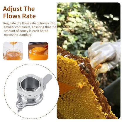 2 PCS Honey Gate, Honey Extractor Bottling Equipment Stainless Steel Extractor Tap Beekeeping Gate Valve for Supplies Tool