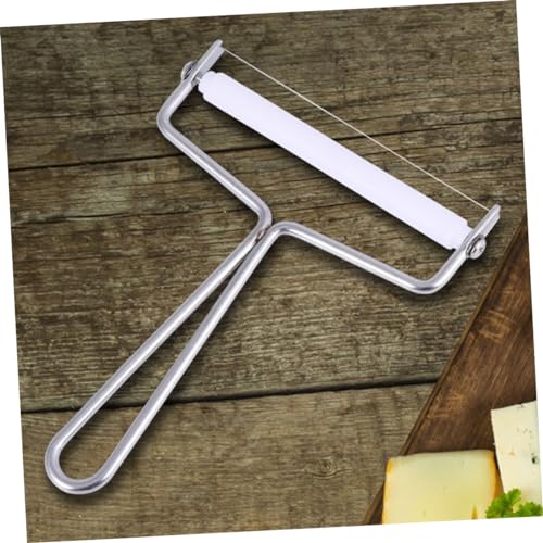 Alipis 2Pcs Stainless Steel Cheese Slicer Wire Cutter Efficient Butter Scraper Multi-Purpose Kitchen Tool for Cheese and Cream Preparation