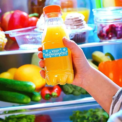 Rectangle Keep Refrigerated Sticker Waterproof Rectangle Refrigerated Label | Blue Keep REFRIGERATED Food Packaging Warning Labels Pharmacy Drugstores Warning Label 500 Pcs Cold Food Shipping 0.5X1.5'' - color: Blue, size: 0.5 X 1.5 Inch Rectangle