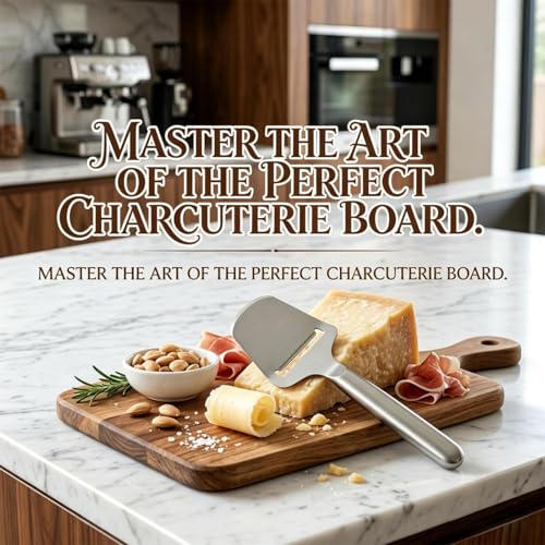 Stainless Steel Hollow-Handled Cheese Knife – A multifunctional kitchen tool for cheese, butter, paring and grating, ideal for snacks, charcuterie and baking (silver)