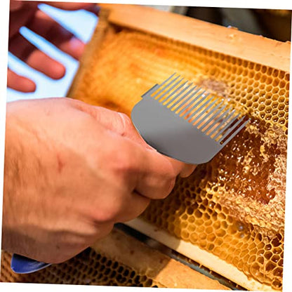 BESPORTBLE Beekeeper Honeycomb Scraper and Honey Shovel Tool for Easy Honey Harvesting Uncapping Fork for Beekeeping