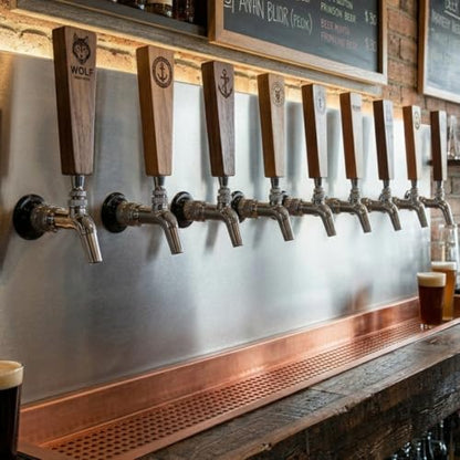 Forward Sealing 304 Stainless Steel Draft Beer Faucet Tap for Kegerator | No-stick, no-foam pour. Fits standard 7/8"-14 UNF shanks. Features a 10mm spout.