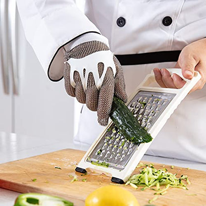Dowellife Chainmail Glove, Cut Resistant Food Grade, Stainless Steel Mesh Metal Knife Cutting Glove for Butcher, Oyster Shucking Kitchen Mandoline Chef Slicing Fish Fillet(X Small) - size: X-Small (Pack of 1)