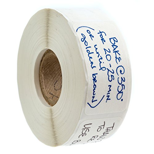 Blank Dissolvable Food Labels / 500 Write On Dissolvable Restaurant Quality Stickers / 1" x 2" Kitchen Wash Off Organization Labels/Made in The USA - size: Blank Dissolvable 1” x 2”