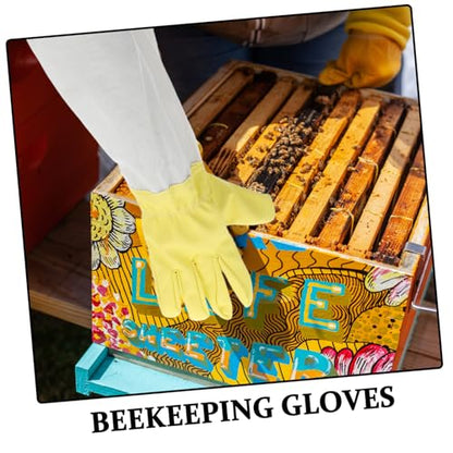 Long Sleeve Beekeeping Gloves Bee Keeper Safety Protective Gardening Work Gloves