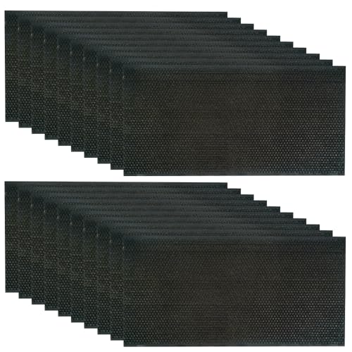 20Pcs Beehive Foundation Sheet Beehive Beeswax Coated Foundation Sheet Bee Hive Wax Foundation 9" Deep Foundation Sheet for Beehive Deep Frame - size: Deep