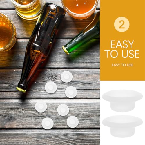 Luxshiny Swing Top Bottle Seal Gaskets 12 Pcs Beer Bottle Washers Replacement Rings for Leak Proof Seal Home Brewing Fermentation 0.98 X 0.98 X 0.27 in