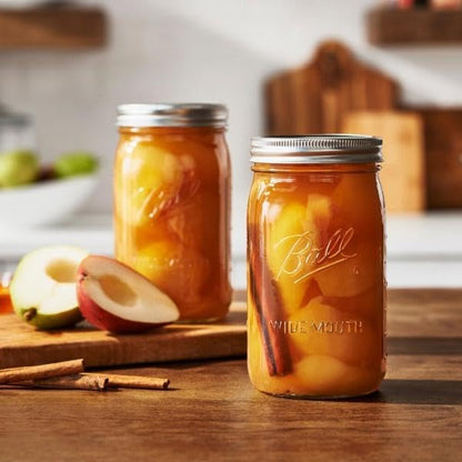 Ball Wide Mouth Glass Mason Jars with Lids and Bands, Used for Canning, Pickling, Juice, Jam, Jelly, Quart Size 32 Ounce (Pack of 36) - color: Quart, size: 32 Ounce (Pack of 36)