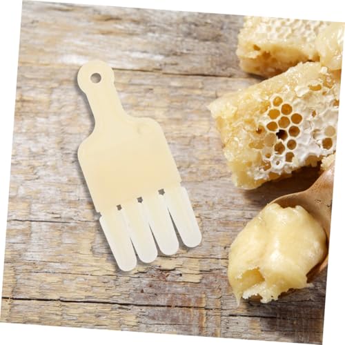 Homoyoyo 2pcs Beekeeping Jelly Scraper Pen Honey Manual Extraction Tool with 4-Row Blade for Beehive Frame Cleaning and Apiculture Supplies