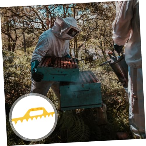GALPADA Plastic Beehive Frame Spacer Tool for Beekeeping Sturdy Hive Scraper Strip 10-Pack Plastic Frame Holder for Honey Production