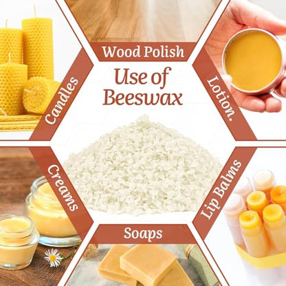 10 LB White Beeswax Pellets - DIY Candle Making Kits, Magical Craft Making, Hand Care DIY Creams, Lip Balms and Soap Making Supplies (160 oz). - size: 1white-10lb