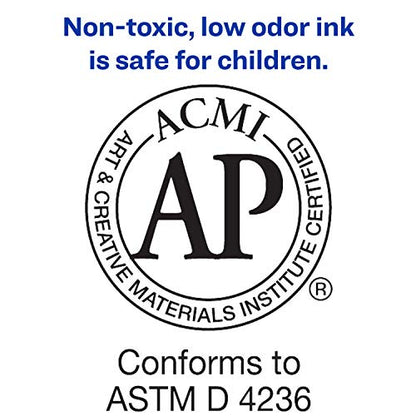 AVERY Marks-A-Lot Permanent Markers, Regular Desk-Style Size, Chisel Tip, Water and Wear Resistant, 1 Red Marker (17887) (Pack of 2) - size: 1 Count (Pack of 2)