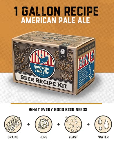 Craft A Brew Recipe Kit - American Pale Ale Refill - 1 Gallon - Ingredients for Home Brewing Beer - color: American Pale Ale