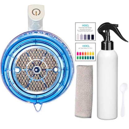 Eco One Portable Hypochlorous Acid (HOCL) Generator Machine, DIY Multi-Purpose Cleaner & Disinfectant, Includes Test Strips, Microfiber Cloth and Fine Mist Sprayer