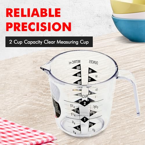 Chef Craft Select Plastic Measuring Cup, 2 Cup, Clear - size: 2 Cup
