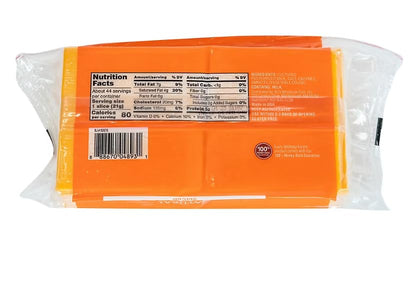 Sliced Sharp Cheddar Cheese, delivers the bold, sharp cheddar taste you expect. The cheese is sliced for ease of use, and the resealable container helps ensure freshness. [32 oz, 2 lbs.]