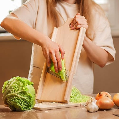 2 pcs Wooden Cabbage Shredder for Coleslaw