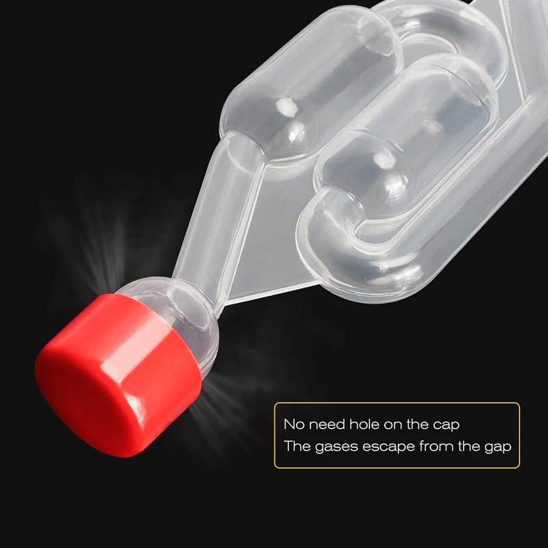 3 Pieces S-Shape Airlocks,Homebrew Bubble Airlock Carboys Stopper & Fermenter Seal Valve with Food Grade Grommets Wine Making(10pcs only grommets) - color: 10pcs only grommets