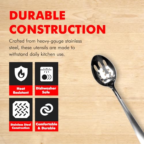 Chef Craft Select Slotted Spoon, 13 inch, Stainless Steel - style: Slotted Spoon