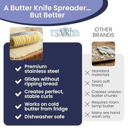 Stainless Steel Butter Knife - A High-Quality Butter Spreader & Kitchen Gadget