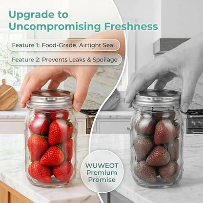 WUWEOT 40 Pack Wide Mouth Silicone Sealing Rings, 3.39In/86mm White Airtight Leak Proof Replacement Gaskets for Mason Jar Lids - size: 86mm