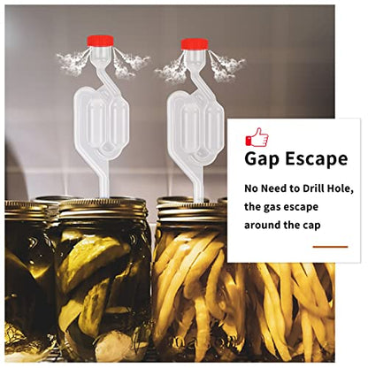 Zazolyne 5ct. S - Shape Airlock with # 6 Stopper 5pcs & Grommets 10pcs,Bubble Fermentation Airlock for Brewing Wine Making Sauerkraut Kimchi (Improved Version) - size: 5pcs Airlock+5pcs Stoppers+10pcs Grommets