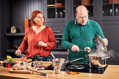 Rosle 10008 Stainless Steel Hooked Handle Ladle with Pouring Rim Serving Spoon 4.1 oz - size: 4.1-Ounce (Hooked Handle), style: Pouring