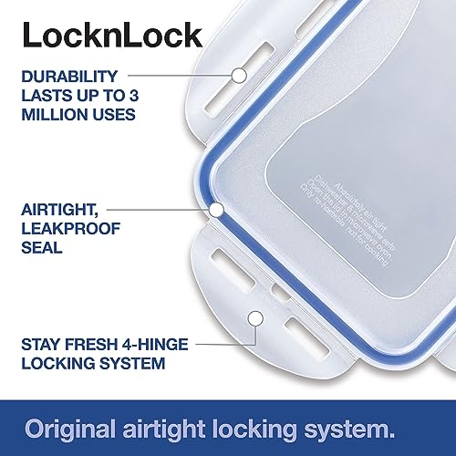 LOCK & LOCK Easy Essentials Pantry Food storage containers with lids / Pantry storage / Airtight containers, BPA free - Square - 11 cup - Great for Sugar, Clear - size: Square - 88 Ounce, style: 11 Cup