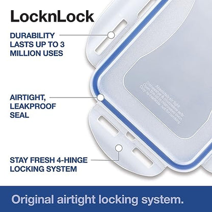 LOCK & LOCK Easy Essentials Plastic Food lids/Pantry Storage/Airtight containers, BPA Free, Square-11 Cup-for Sugar, Clear (Pack of 2) - size: Square - 88 Ounce (Pack of 2), style: 11 Cup
