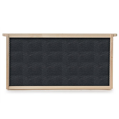 Honey Keeper Beehive 10 Frame Kit Super Box and 10 Deep Frames with Foundations for Langstroth Beekeeping - style: non-waxed
