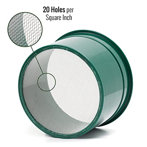 Gold Rush Sifting Classifier Sieve Mini 6 Inch Prospect Pan 20 Holes per Sq Inch - size: 20 Holes per Square Inch