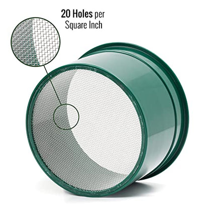 Gold Rush Sifting Classifier Sieve Mini 6 Inch Prospect Pan 20 Holes per Sq Inch - size: 20 Holes per Square Inch