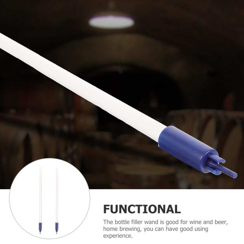Amosfun 13 Inch Bottling Wand with Shut-off Valve Homebrew Bottle Filler for Wine and Beer Making Easy Liquid Filling Tool