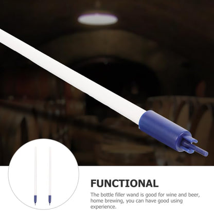 Amosfun 13 Inch Bottling Wand with Shut-off Valve Homebrew Bottle Filler for Wine and Beer Making Easy Liquid Filling Tool